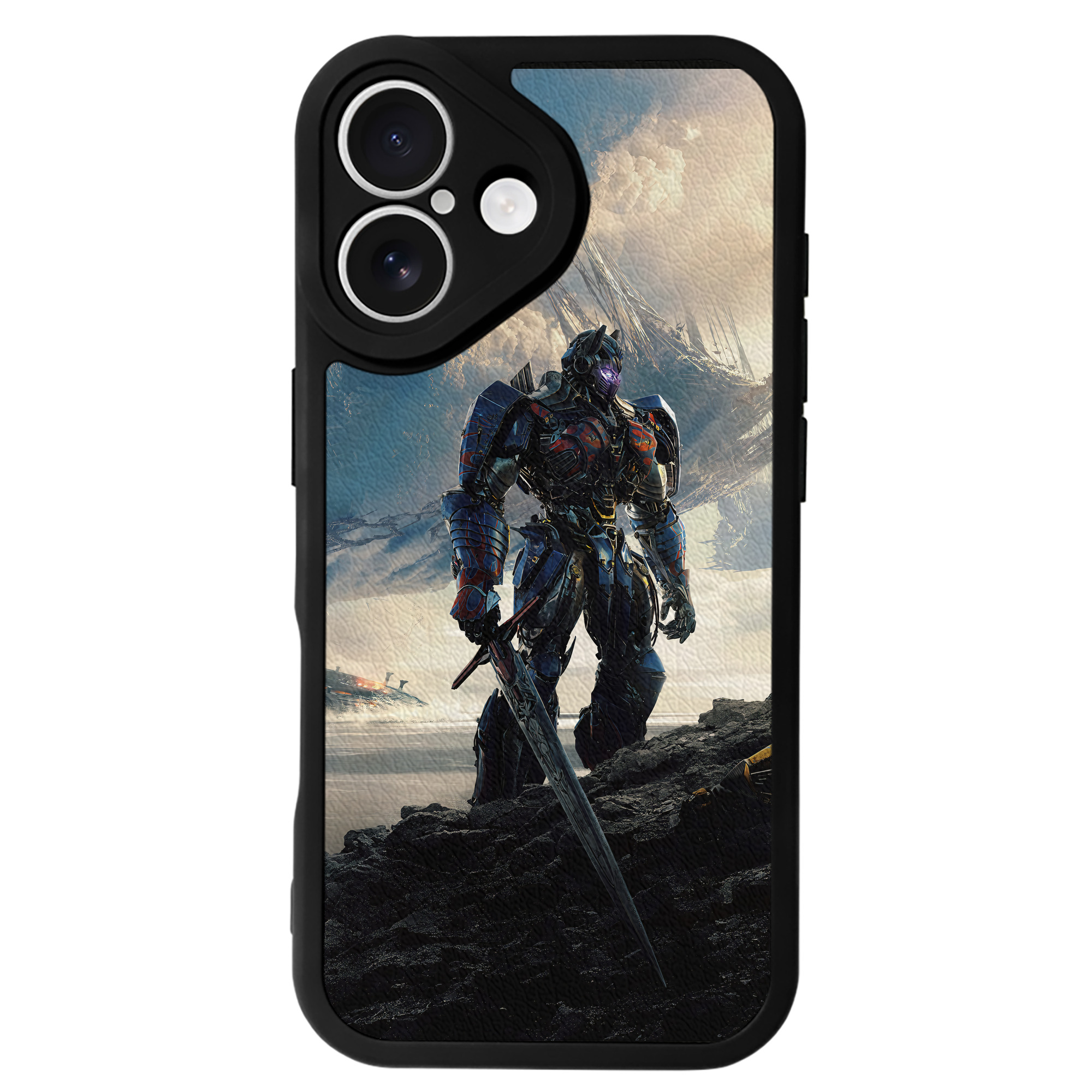 （画像用） Transformers トランスフォーマー 【iPhone 16シリーズ対応】シリコンスマホケース（レザー調） 材質：シリコン